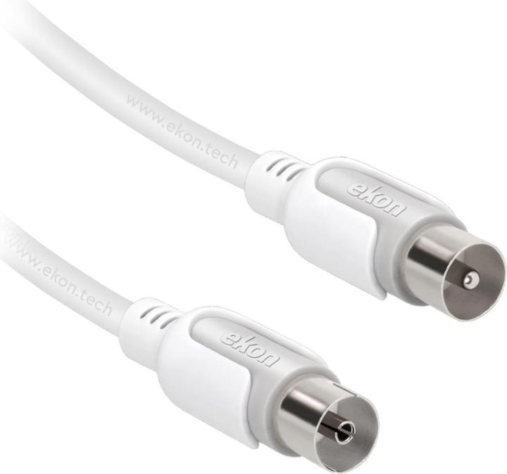 Ekon Male / female antenna cable + adapter 75dB (Antenna cable)