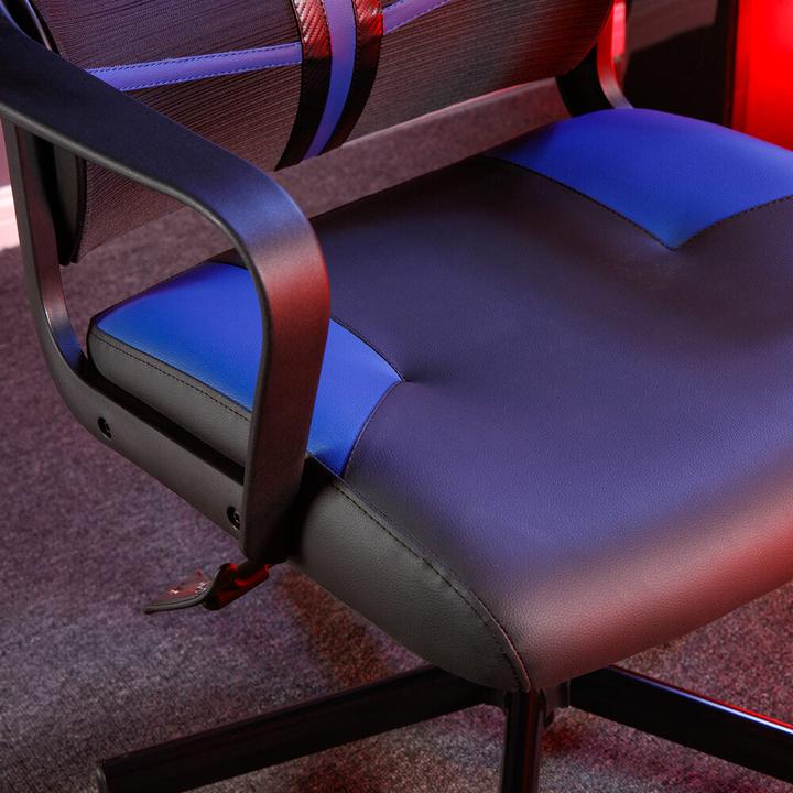 Produktbild X Rocker Chaise de jeu compacte Helix Bleu