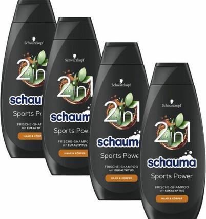 Actual product image Schwarzkopf Shampoo Sports Power 400 ml (400 ml, Liquid shampoo)