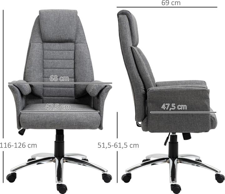 Image du produit Homcom Chaise pivotante