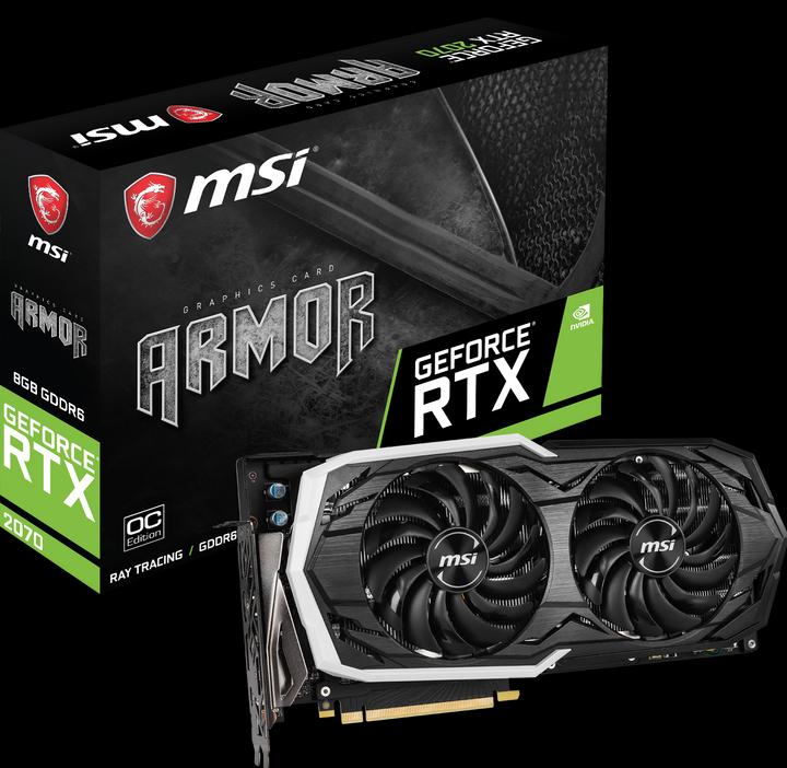 Actual product image MSI GeForce RTX 2070 ARMOR OC (8 GB)