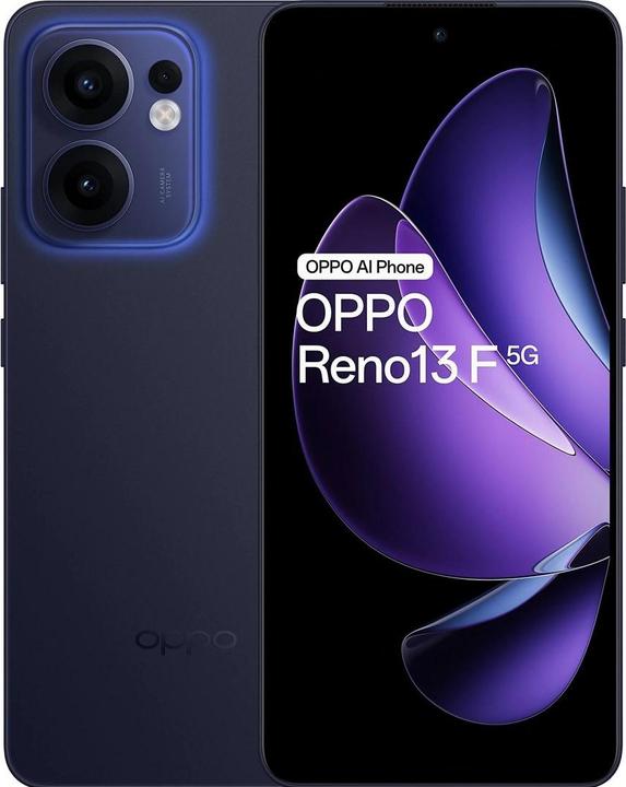 Image du produit OPPO Reno 13F 5G (256 Go, Luminous Blue, 6.65", 50 Mpx, 5G)