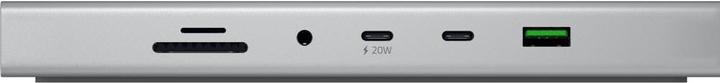 Actual product image Razer NB Acc Dock USB-C 4 Mercury (RC21-02280200-R3EK) (USB-C, 14 Ports)