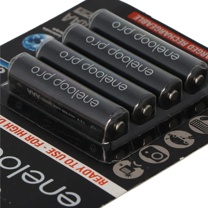 Produktbild Panasonic Akku Eneloop Pro AAA HR-4UWX 4er + Box (4 Stk., AAA, 900 mAh, Akku)