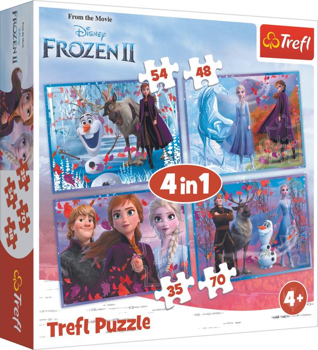 Productafbeelding Trefl 4 in 1 puzzel - Prinsessen (54 onderdelen)