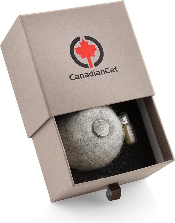 CanadianCat Jouet pour chats Balle en feutre avec sac à parfum (Jouet à balle chat)
