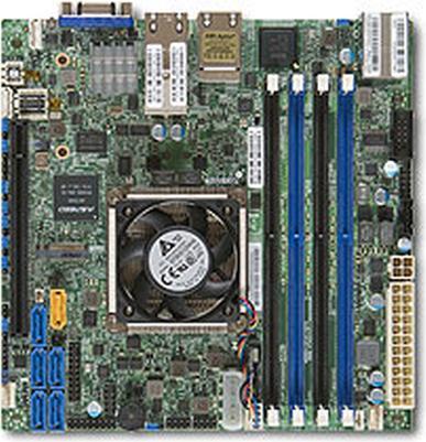 Produktbild Supermicro X10SDV-TLN4F - Motherboard - Mini-ITX (BGA 1667, Mini-ITX)