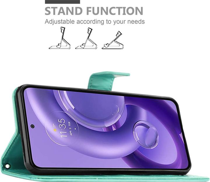Immagine prodotto Cadorabo Custodia per Motorola EDGE 30 NEO Flower Book (Motorola Edge 30 Neo)