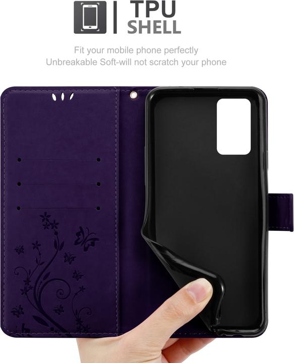 Actual product image Cadorabo Flower Book Case for Realme GT / GT Neo 2T / Q3 PRO (Realme GT Neo 2T, Realme Q3 Pro 5G)