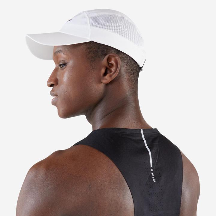 Actual product image Kiprun Lauf-Cap Schirmmütze - V2 weiss