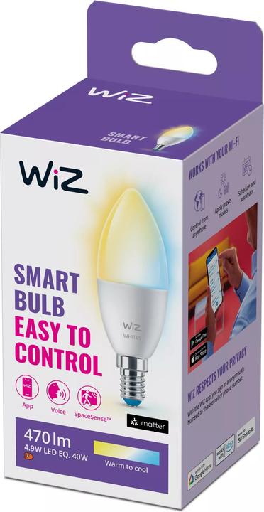 Produktbild WiZ Smart Bulb (E14, 4.80 W, 470 lm, 1 x, E)