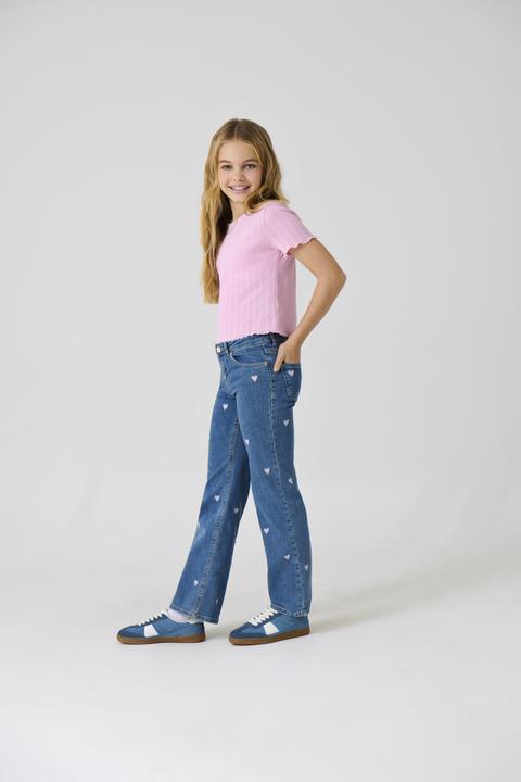 Actual product image Only Kogjuicy Wide Leg Heart Emb Dnm Jeans (152)