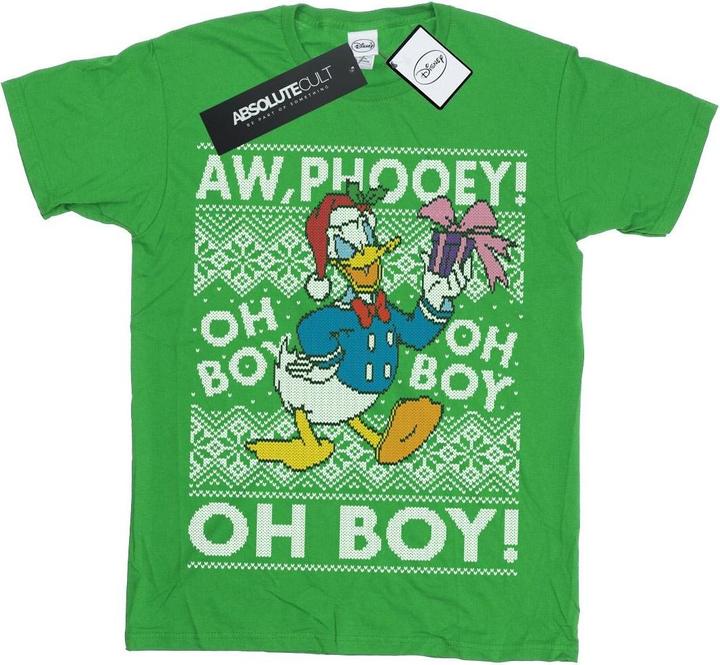 Disney Donald Duck Christmas Fair Isle TShirt Jungen