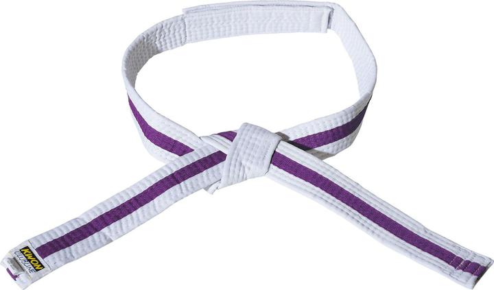 Produktbild Kwon Klettverschlussgürtel weiss/violett/weiss budō Kind