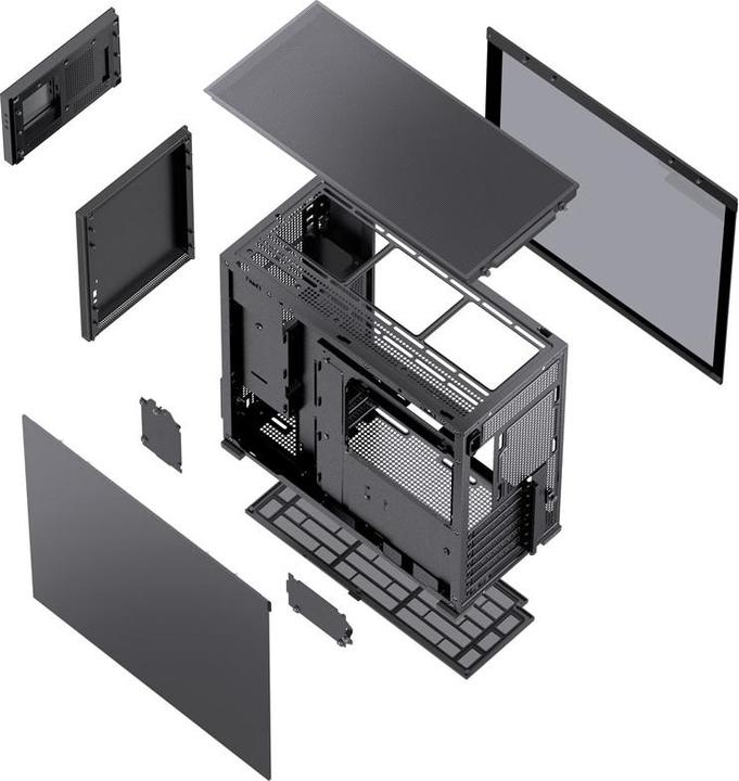 Productafbeelding Jonsbo D41 Scherm ATX behuizing, gehard glas - zwart (ATX, mATX, Mini-ITX, DTX)