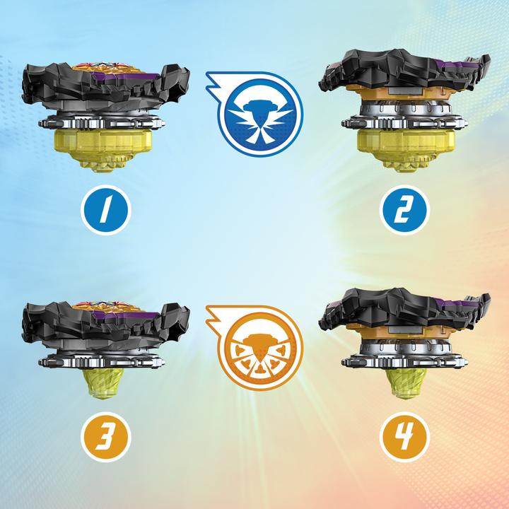 Image du produit Hasbro Beyblade Burst QuadStrike Light Ignite Beyblade Stadium Battle Set (Allemand, Français, Italien, Anglais, Néerlandais, Suédois, Norvégien, Polonais)