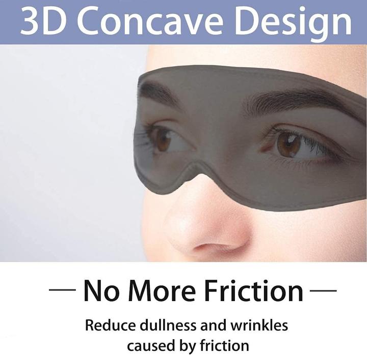Immagine prodotto Swissdetector Maschera per il sonno 3D - senza pressione - ultra-morbida - regolabile (Maschera sonno)