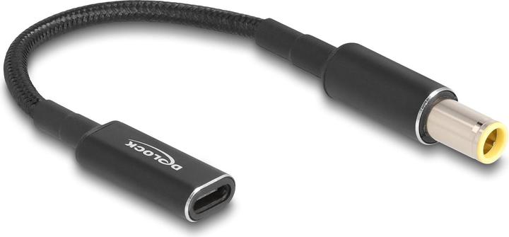 Produktbild Delock Adapterkabel für Notebook Ladekabel USB Type-C™ Buchse zu IBM 7,9 x 5,5 mm Stecker 15 cm (0.15 m)
