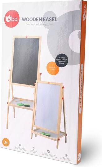 Produktbild bo. Wooden Easel, double-sided drawing board