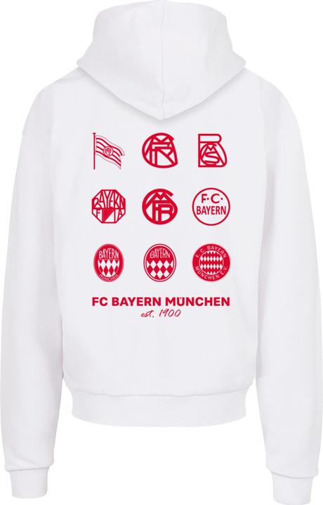 Immagine prodotto FC Bayern München Felpa con cappuccio ultra pesante Logo History Red - 112187 (S)