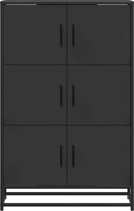 Productafbeelding VidaXL Highboard zwart 68x35x106,5 cm materiaal op houtbasis en metaal