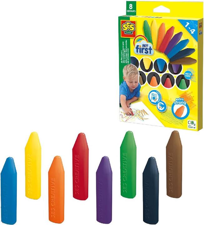 Actual product image Ses My first chalks (multicolour, 8 x)