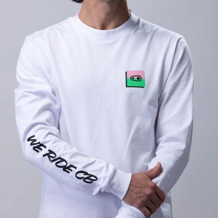 Immagine prodotto Crankbrothers Champions Longsleeve Shirt Uomo, bianco/verde/rosa, M (M)