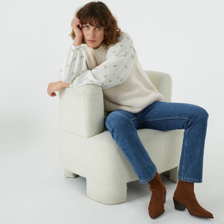 Immagine prodotto La Redoute Collections Slipover con scollo rotondo (S)