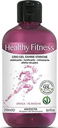 Actual product image Amovita Healthy Fitness Woman Cryo Gel for Tired Legs with Arnica and Matcha Tea 250ml (Foot deodorant & powder, 250 ml)