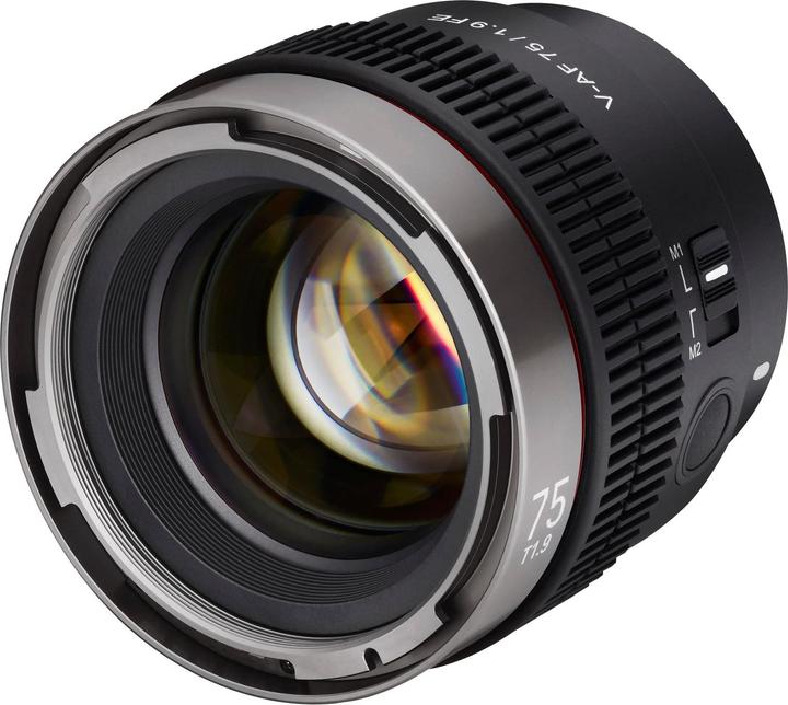 Actual product image Samyang V-AF 75mm T1.9, Sony E (Sony E, full size)