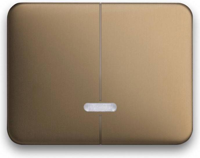 Actual product image Busch-Jaeger alpha nea dimmer cover 6545-21 for memory series bronze
