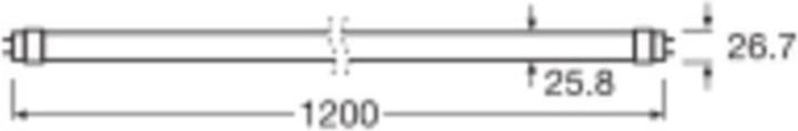 Actual product image Ledvance LED-Tube (G13, 15.60 W, 2500 lm, 1 x, C)