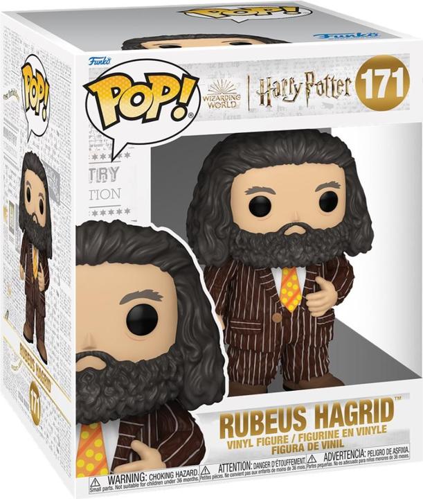 Actual product image Funko Harry Potter Super Sized Jumbo POP! Vinyl Figur Hagrid Animal Pelt Outfit 15 cm
