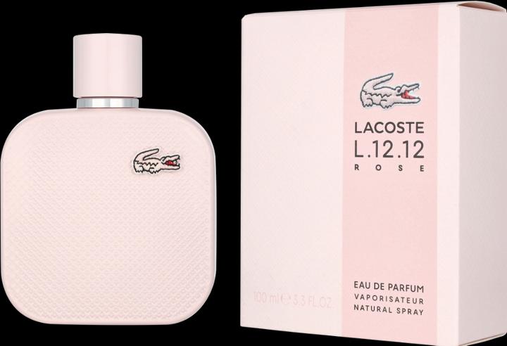 Actual product image Lacoste L.12.12 Rose EDP 100 ml (Eau de parfum, 100 ml)