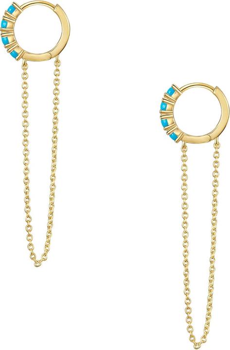 Immagine prodotto Glanzstücke München Donna Argento Sterling Turchese (rec.) Oro Giallo - 31434 (Argento)