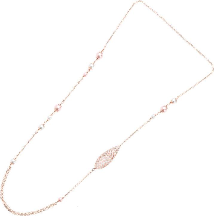 Ottaviani Bronze necklace with silver glitter