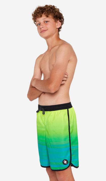 Image du produit Olaian Boardshort surf Garçon - 500 Offshore vert et bleu (8, 9, 10)