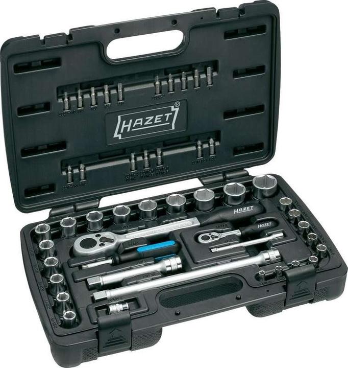Actual product image HAZET Socket set 953SPC ∙ Square, hollow 6.3 mm (1/4 inch), Square, hollow 12.5 mm (1/2 inch) ∙ 0,5… (9 mm, 4 mm, 21 mm, 3 mm, 5 mm, 7 mm, 6 mm, 8 mm, 22 mm, 14 mm, 23 mm, 13 mm, 25 mm, 15 mm, 27 mm, 26 mm, 18 mm, 11 mm, 20 mm, 12 mm, 24 mm, 17 mm, 19 mm, 10 mm, 16 mm)