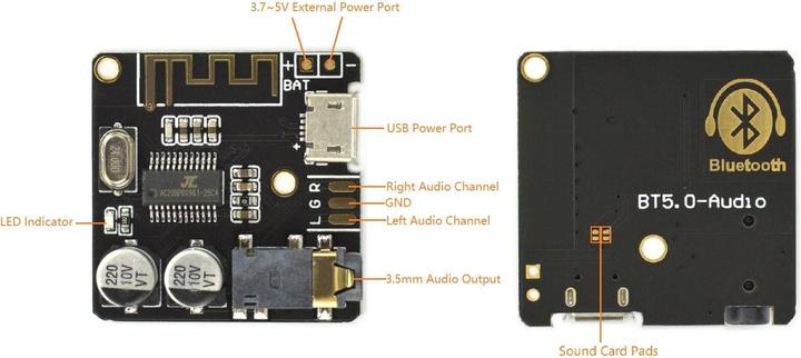 Immagine prodotto DFRobot Ricevitore audio Bluetooth 5.0