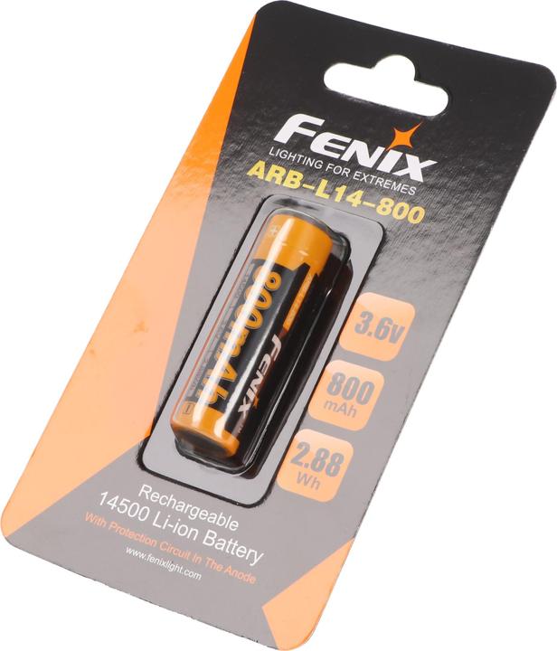 Actual product image Fenix Akku 14500 Mignon AA 3,6 Volt mit Schutzelektronik ARB-L14-800