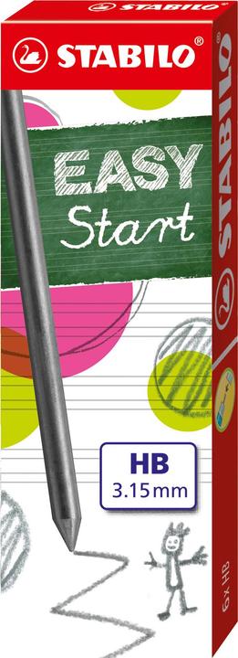 STABILO EASYergo 3.15 Minen (3.15 mm, HB, 6 x)