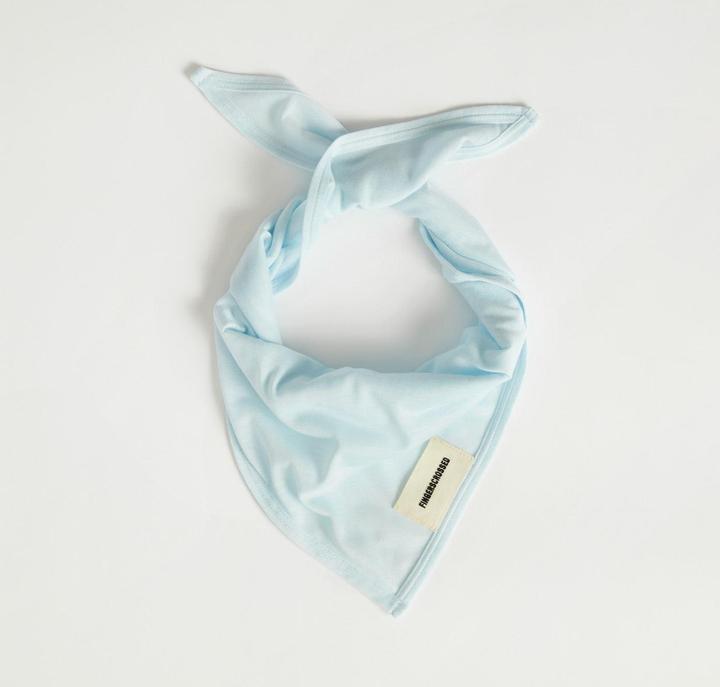 Fingerscrossed Triangle Scarf, Bavarian Blue