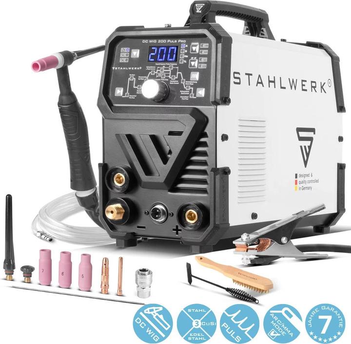 Produktbild Stahlwerk Kombi-Schweissgerät DC WIG 200 Puls Pro 2 in 1