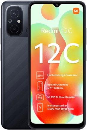 Produktbild Xiaomi Redmi 12C (128 GB, Graphite Grey, 6.71", Dual SIM, 50 Mpx, 4G)