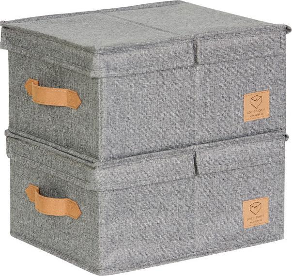 Actual product image Love it Store it Premium hinged lid box set of 2 - Small (25 x 33 x 16 cm, 13.50 l)