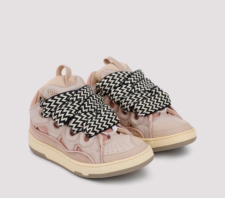 Immagine prodotto Lanvin curb sneakers in white and pink leather (39)