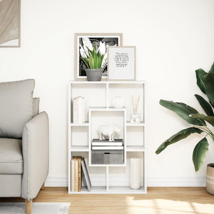 Produktbild VidaXL Bücherregal Raumteiler Standregal Aktenregal Büroregal Wandregal Weiss (63 x 20 x 90 cm)