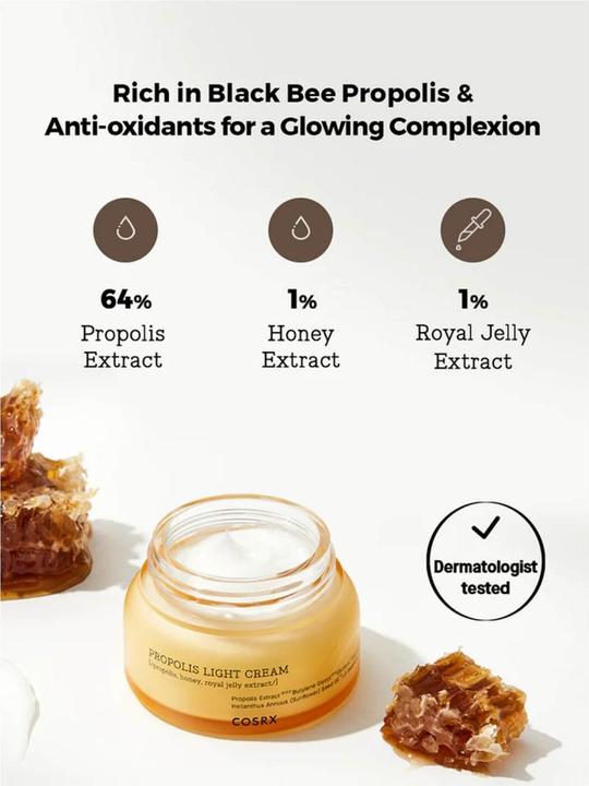 Actual product image Cosrx Full Fit Propolis Light Cream (65 ml, Day cream)