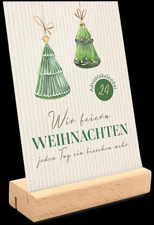 Produktbild Aufsteller Holz-Adventskalender