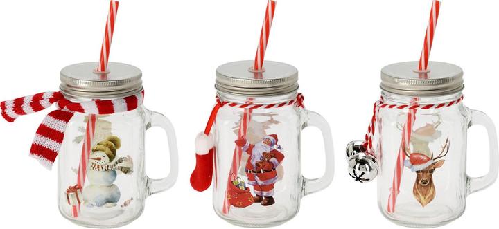 Produktbild Trinkglas Weihnachten mit Henkel 450ml, 12Stk. (0.45 l, 12 x)